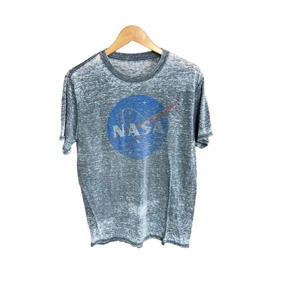 Fifth Sun Size Large (L) NASA Grey Burnout T-Shirt